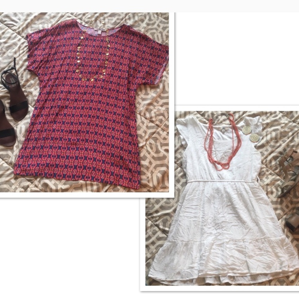 Set of 2 Casual Cute Dresses Size Large